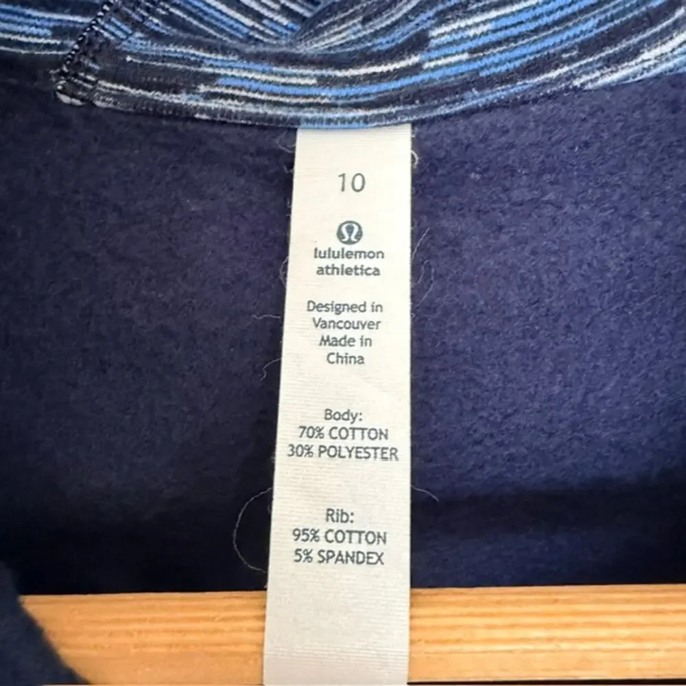Lululemon Scuba Hoodie 10 Inkwell / Wee Are From Space Printed October Inkwell